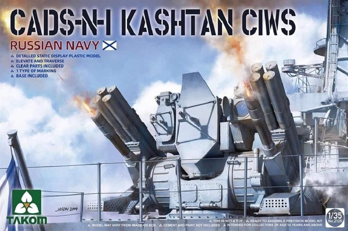 Takom 2128 1/35 Rus Donanması CADS-N1 Kashtan Demonte Hava Savunma Sistemi Maketi