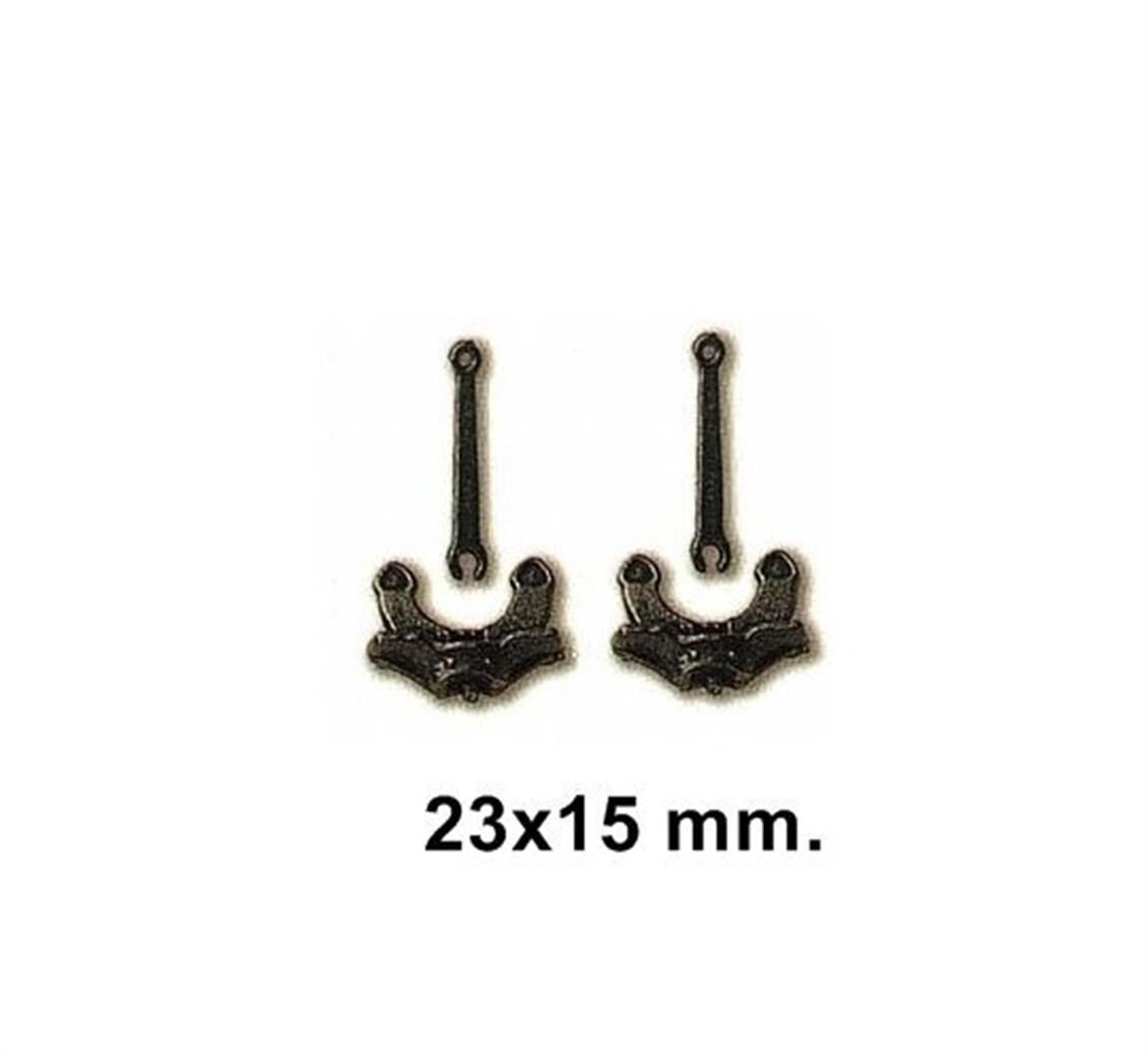 80038 ART. ÇAPA-2 ADET-PRİNÇ - 23X15 MM.