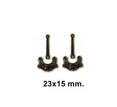 80038 ART. ÇAPA-2 ADET-PRİNÇ - 23X15 MM.