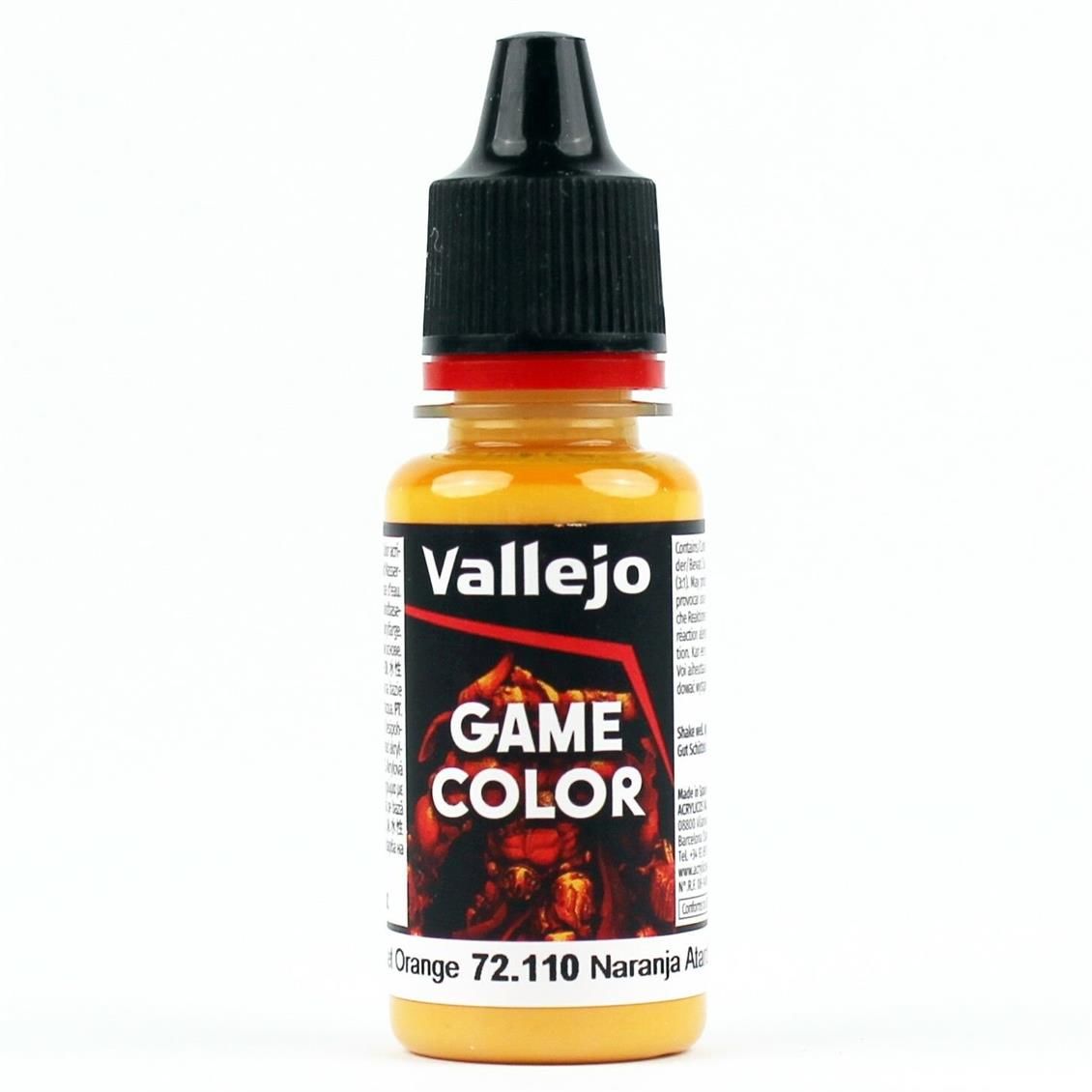 Vallejo 72110 18 ml. Sunset Orange, Game Color Serisi Model Boyası