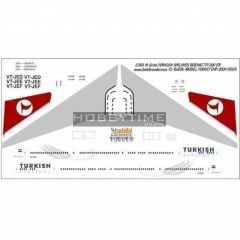 Babibi DAT01056 1/300 Thy, Boeing 777-300ER, Dekal Çıkartma