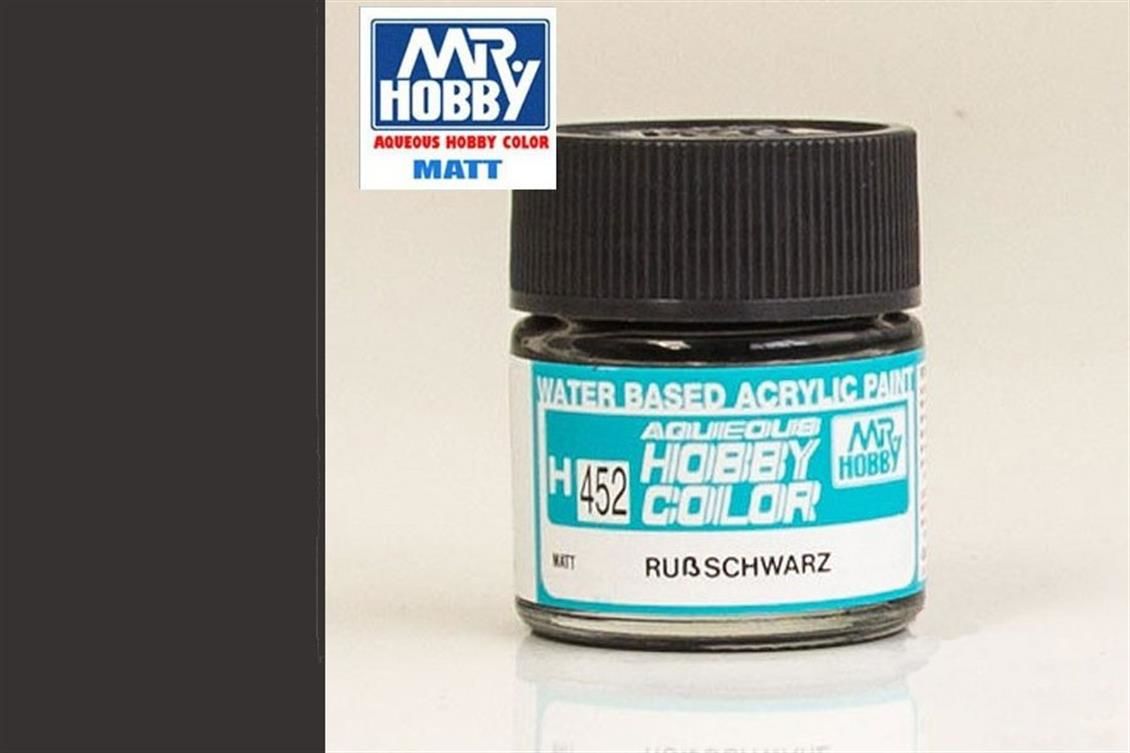 Gunze H452 10 ml. Soot Black, Aqueous Serisi Maket Boyası