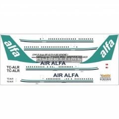 Babibi DAT01059 1/144 Air Alfa, Airbus A300, Şema-1, Dekal Çıkartma