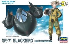 Hasegawa TH18 60128 SR-71 Blackbird Savaş Uçağı (Eggplane Serisi) Plastik Model Kiti
