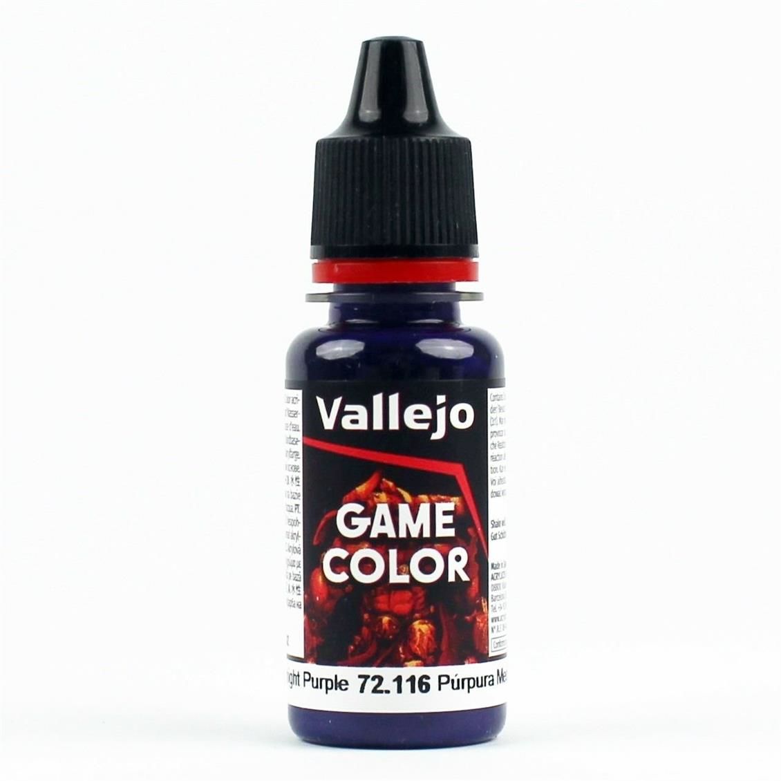 Vallejo 72116 18 ml. Midnight Purple, Game Color Serisi Model Boyası