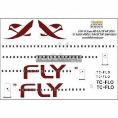 Babibi DAT01062 1/144 Fly Air, MD-83, Şema-1, Dekal Çıkartma