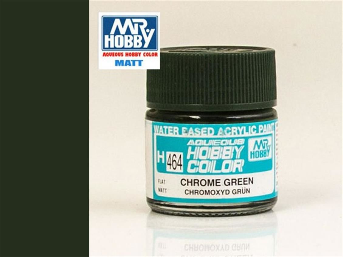 Gunze H464 10 ml. Chrome Green, Aqueous Serisi Maket Boyası