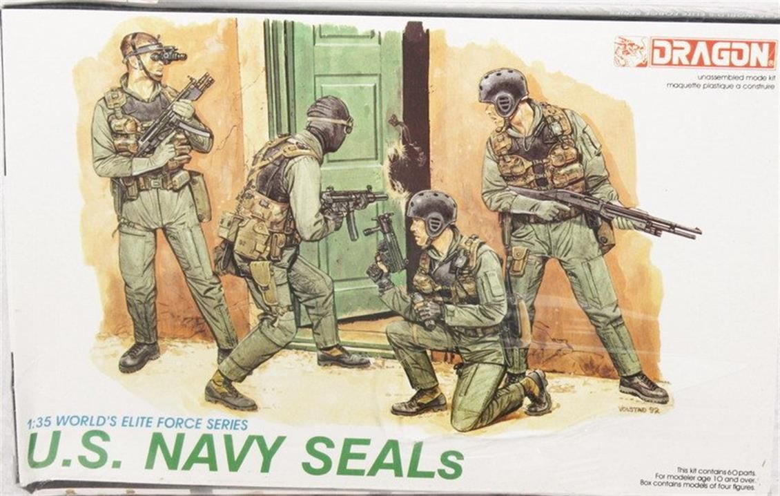 Dragon 3017 1/35 Ölçek ABD Donanması (Seal) Asker Figürleri Plastik Model Kiti