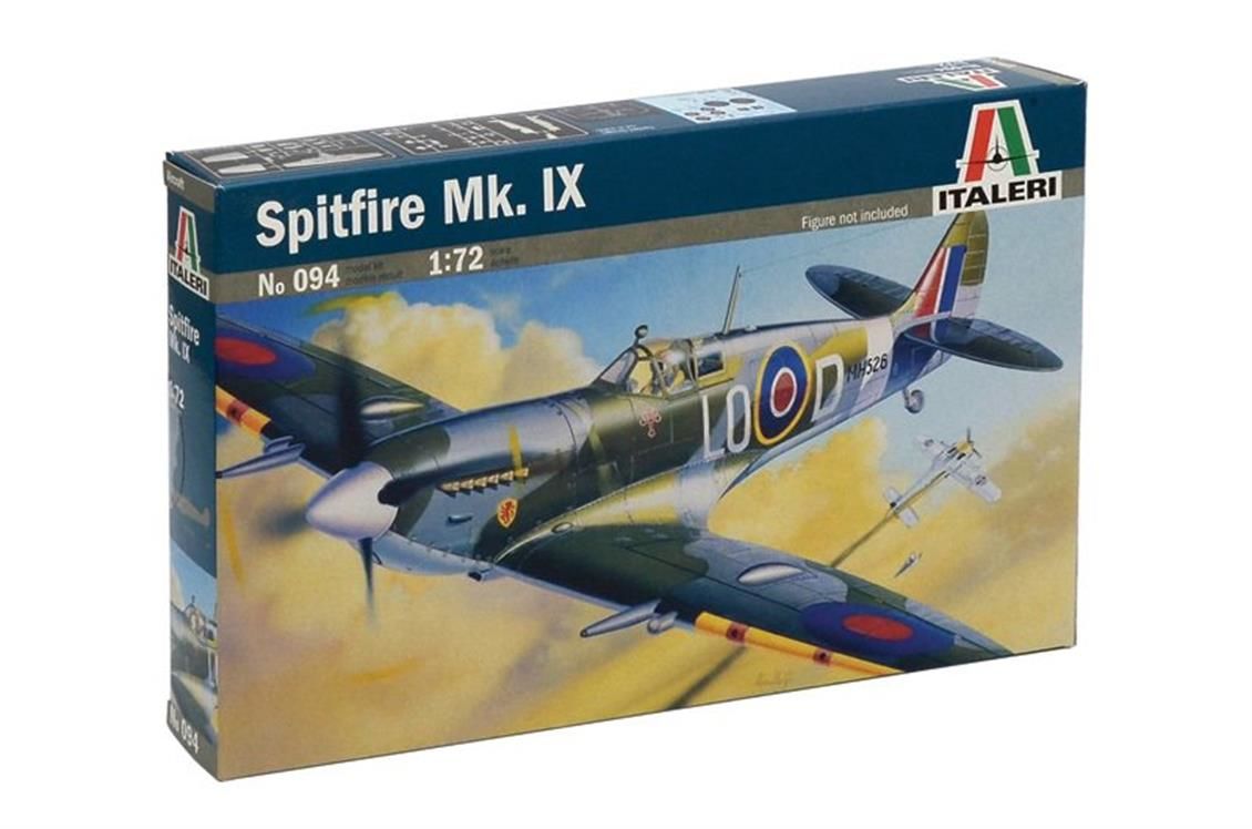 Italeri 0094S 1/72 Spitfire Mk. IX Savaş Uçağı Demonte Plastik Maketi
