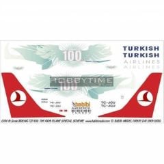 Babibi DAT01080 1/144 Thy, Boeing 737-800, 100.Yıl, Dekal Çıkartma