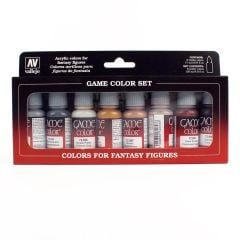 Vallejo 72303 8x17 ml. Metallic Colors, Game Color Serisi Model Boyası Seti