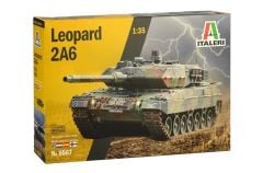 Italeri 6567S 1/35 Leopard 2 A6 Tank Demonte Plastik Tank Maketi
