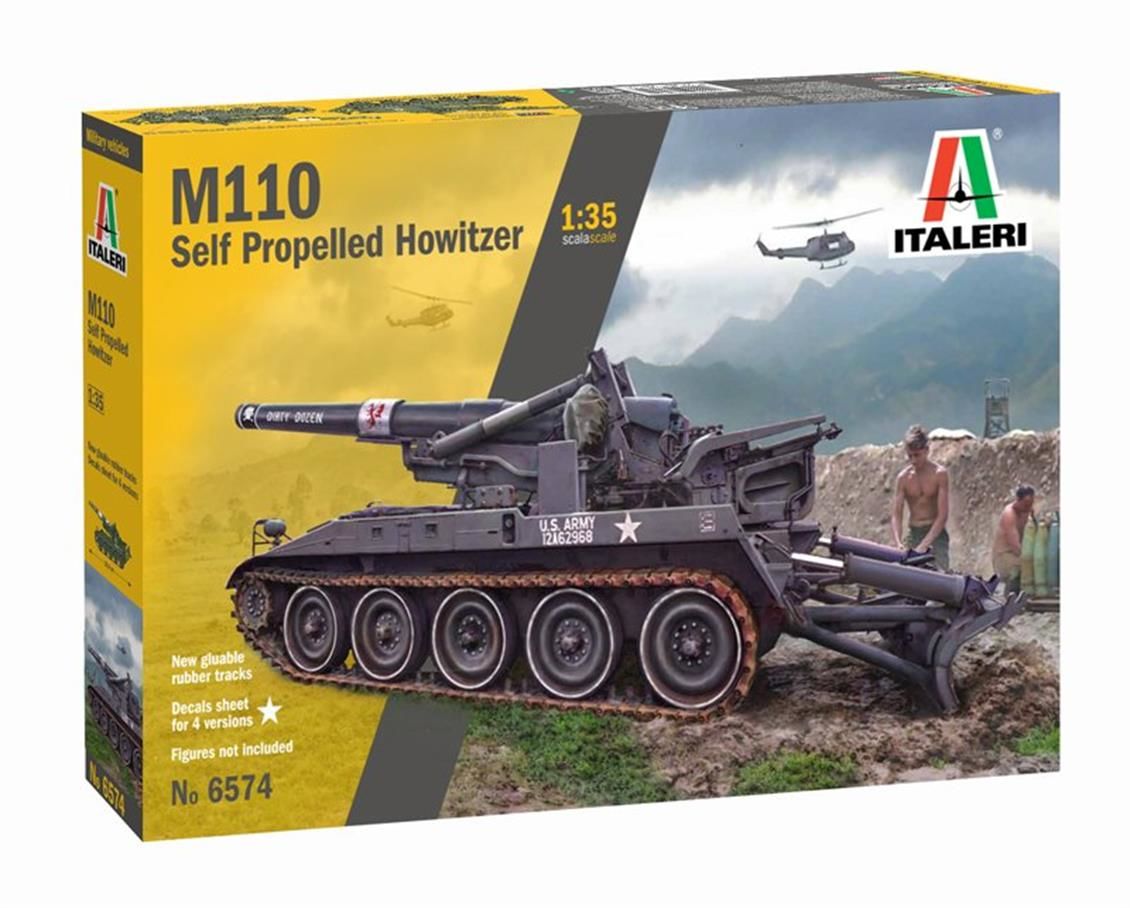 Italeri 6574S 1/35 M110 Kundağı Motorlu Obüs Demonte Plastik Maketi