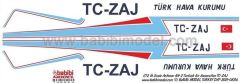 Babibi DAT01086 1/72 Thk, Antonov AN-2, TC-ZAJ, Dekal Çıkartma