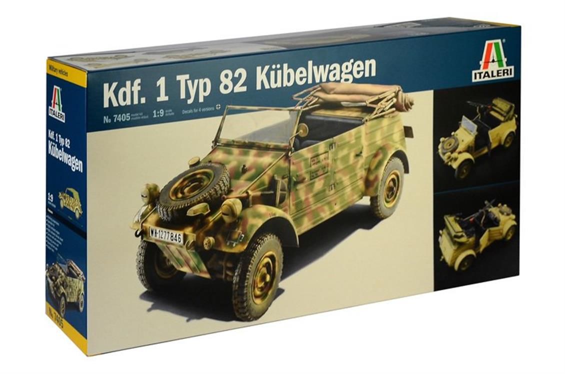 Italeri 7405S 1/9 Type 82 Kübelwagen Askeri Araç Demonte Plastik Maketi