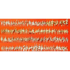 Preiser 16328 1/87 Ölçek oturan insanlar - boyasız, 120 adet Figürleri