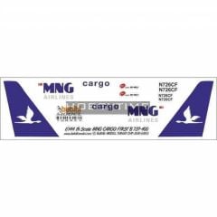 Babibi DAT01095 1/144 Mng Cargo, 737-400, Dekal Çıkartma