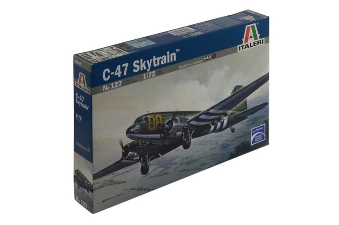 Italeri 0127S 1/72 C-47 Skytrain Askeri Uçak Demonte Plastik Maketi