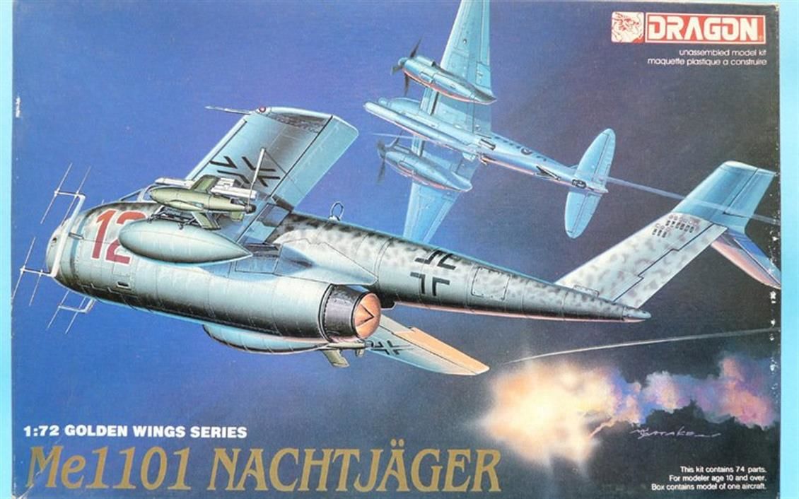 Dragon 5014 1/72 Ölçek Messerschmitt P.1101' (Gece Avcısı) Savaş Uçağı  Plastik Model Kiti