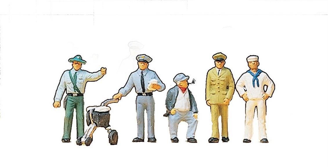 Preiser 10014 1/87 Ölçek çeşitli meslekten insanlar Figürleri