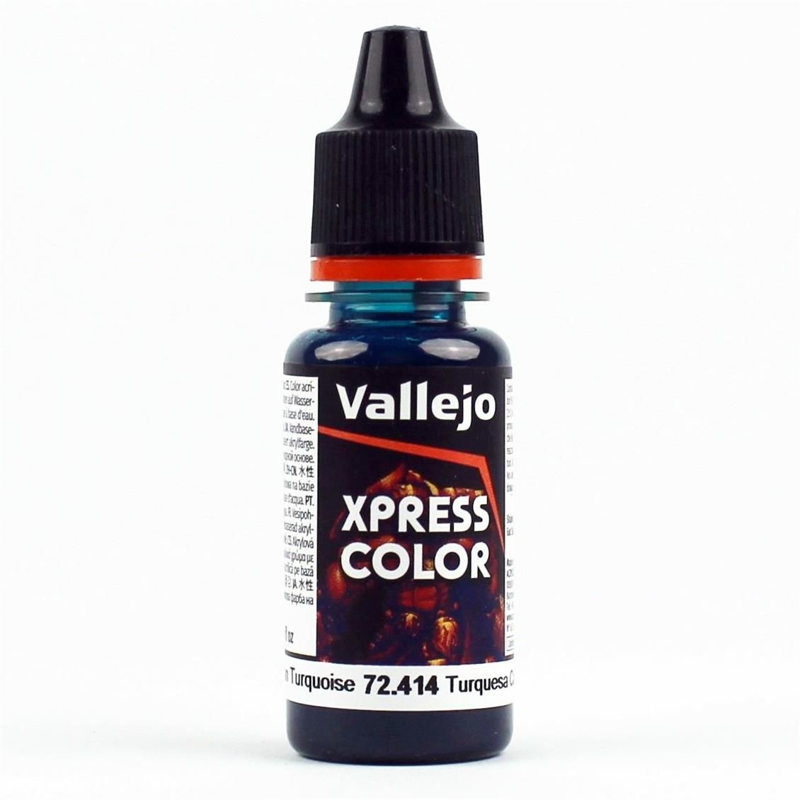 Vallejo 72414 18 ml. Caribbean Turquoise, Game Color Serisi Model Boyası