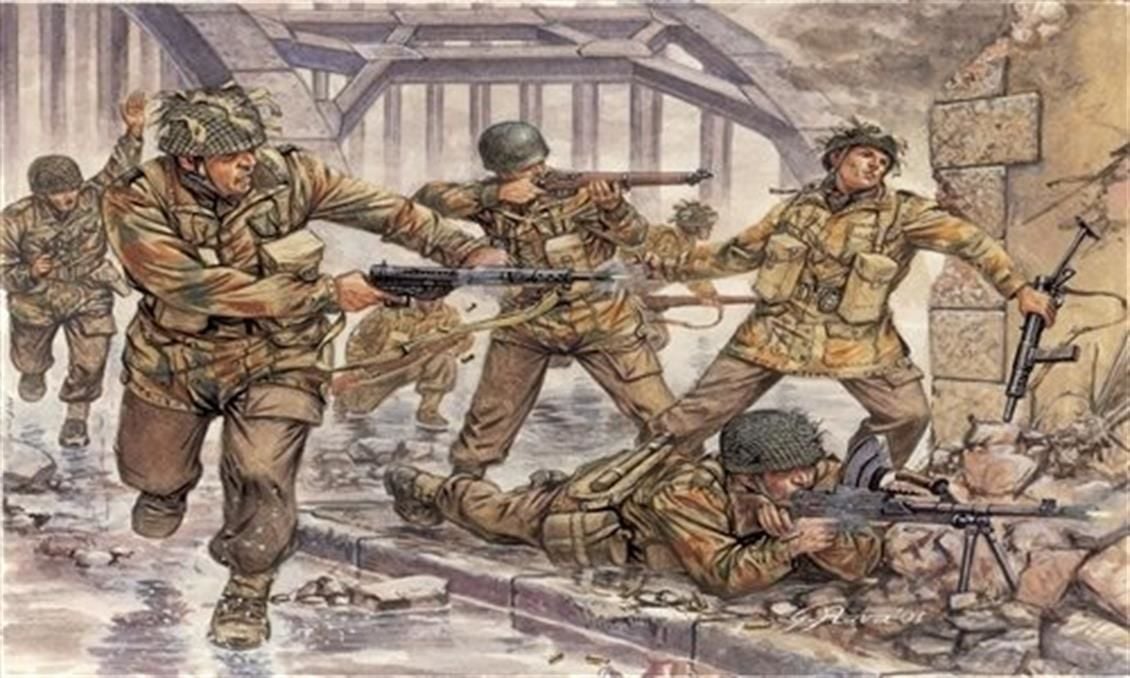Italeri 6034S 1/72 WWII İngiliz Paraşütçü Askerleri Demonte Plastik Maketi