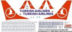 Babibi DAT01123 1/200 Thy, Boeing 737-800, Yeni Şema, Dekal Çıkartma
