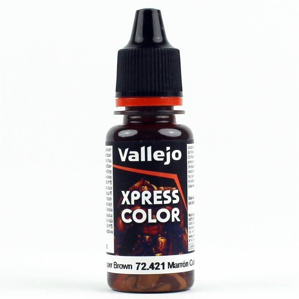 Vallejo 72421 18 ml. Copper Brown, Game Color Serisi Model Boyası