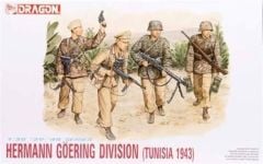 Dragon 6036 1/35 Ölçek Hermann Göring Tümeni (Tunus 1943) Asker Figürleri Plastik Model Kiti