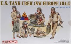 Dragon 6054 1/35 Ölçek ABD Tank Mürettebatı (Nw Europe 1944) Asker Figürleri Plastik Model Kiti