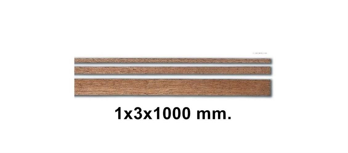 80141 AHSAP CITA- DARK BROWN SAPELLY-1X3X1000 MM-10 ADET