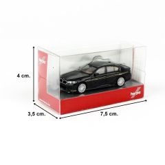 Herpa 430951 1/87 Ölçek BMW Alpina B5, Siyah Metalik, Sergilemeye Hazır Model Araç
