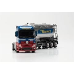 Herpa 316132 1/87 Ölçek Mercedes-Benz Actros 2.3 Silo Dorseli TIR (Kleigrewe), Sergilemeye Hazır Model Araç