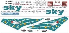 SKY002 1/144 SKY B737-400 TURQUOİSE