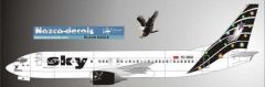 SKY003 1/144 SKY B737-400 BLACK EAGLE