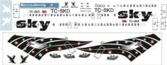 SKY003 1/144 SKY B737-400 BLACK EAGLE