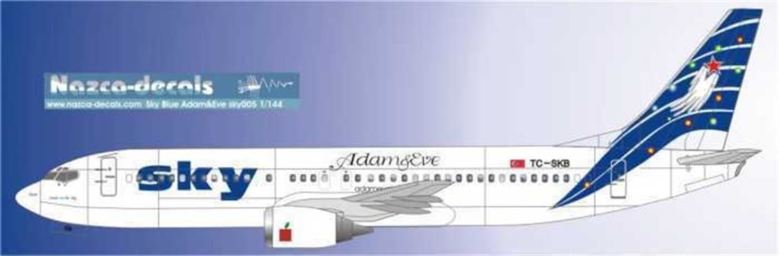 SKY005 1/144 SKY B737-400 BLUE