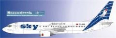 SKY005 1/144 SKY B737-400 BLUE