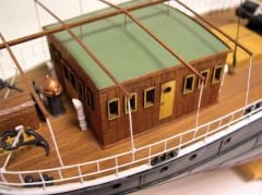 Türk Model 1/87 123 Bandırma Vapuru, Demonte Ahşap Maketi