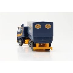 Herpa 315272 1/87 Ölçek Scania 142, Brandalı Dorseli TIR (ASG), Sergilemeye Hazır Model Araç