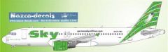 SKY007 1/144 SKY A320 GREEN
