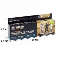 Vallejo 80255 8X8 ml. Defenders of the Wild, Wizkits Serisi Model Boyası Seti