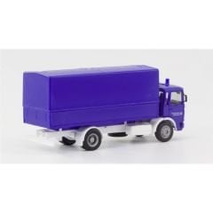 Herpa 310925 1/87 Ölçek MAN F8 Planen-LKW (THW) Kamyon, Sergilemeye Hazır Model Araç