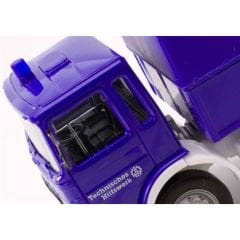 Herpa 310925 1/87 Ölçek MAN F8 Planen-LKW (THW) Kamyon, Sergilemeye Hazır Model Araç