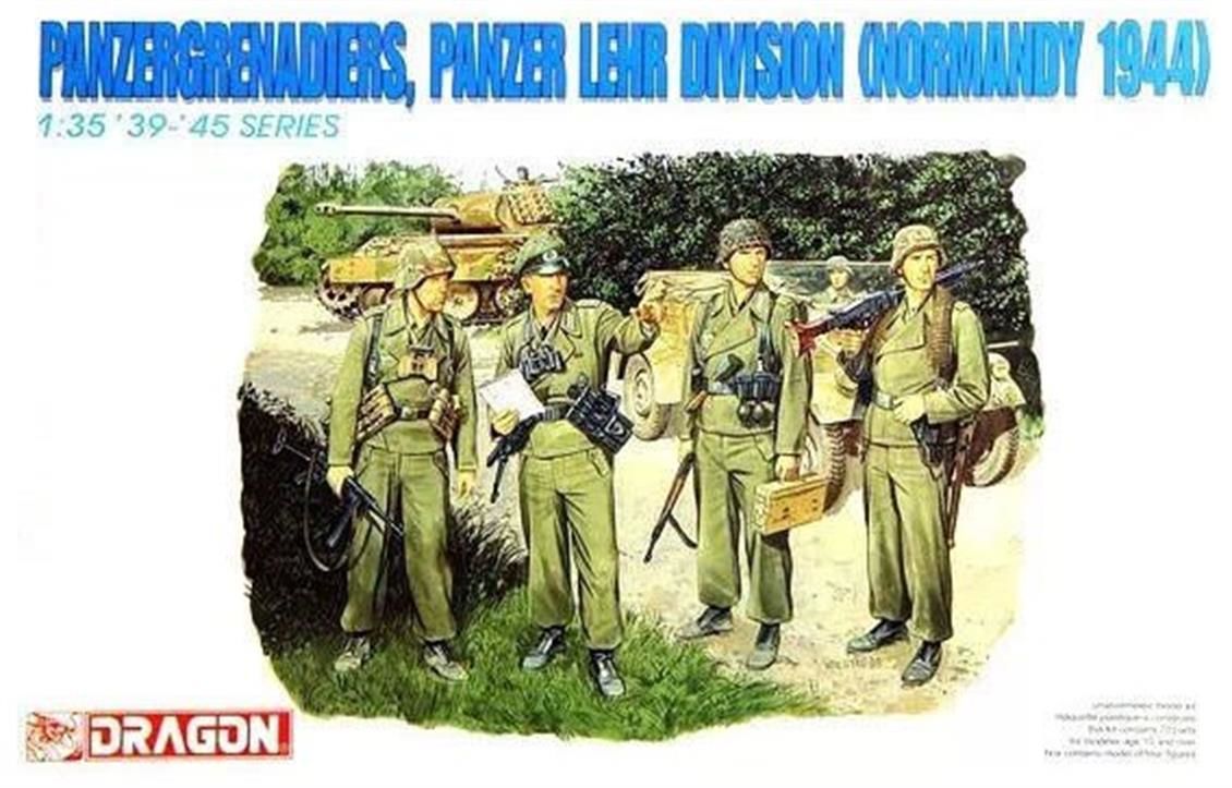 Dragon 6111 1/35 Ölçek Panzer Lehr Tümeni (Normandy 1944) Asker Figürleri Plastik Model Kiti