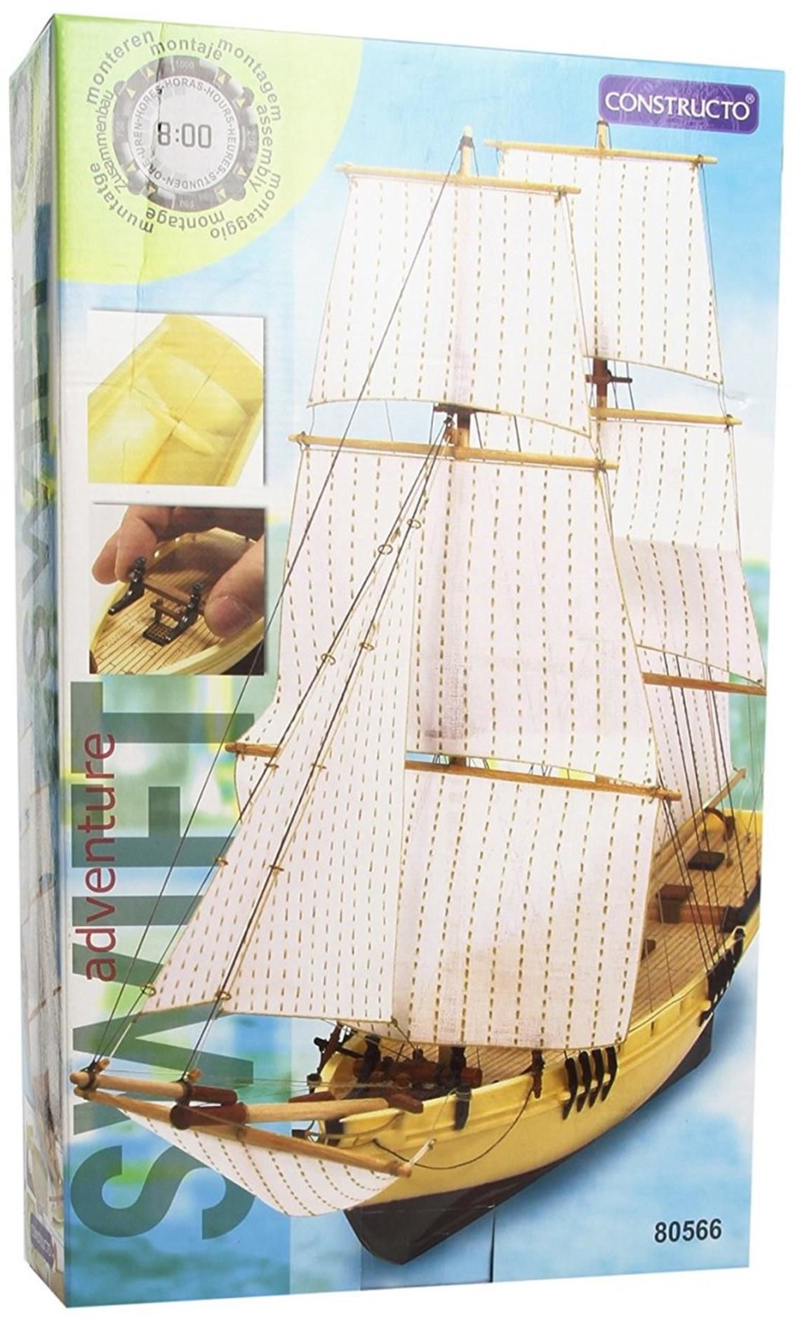 80566 1/75 SWIFT - HAZIR GÖVDELİ - AHŞAP TEKNE KİT