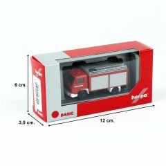 Herpa 097024 1/87 Ölçek MAN G90 TLF 8/18 İtfaiye Aracı, Sergilemeye Hazır Model Araç