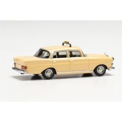 Herpa 095693 1/87 Ölçek Mercedes-Benz 200 (W110) Taksi, Sergilemeye Hazır Model Araç