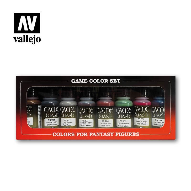 Vallejo 73998 8x17 ml. Game Color Washes Boya Seti