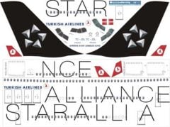 TUR011 1/144 TURKİSH AİRLİNES A340-300 STARALLİANC